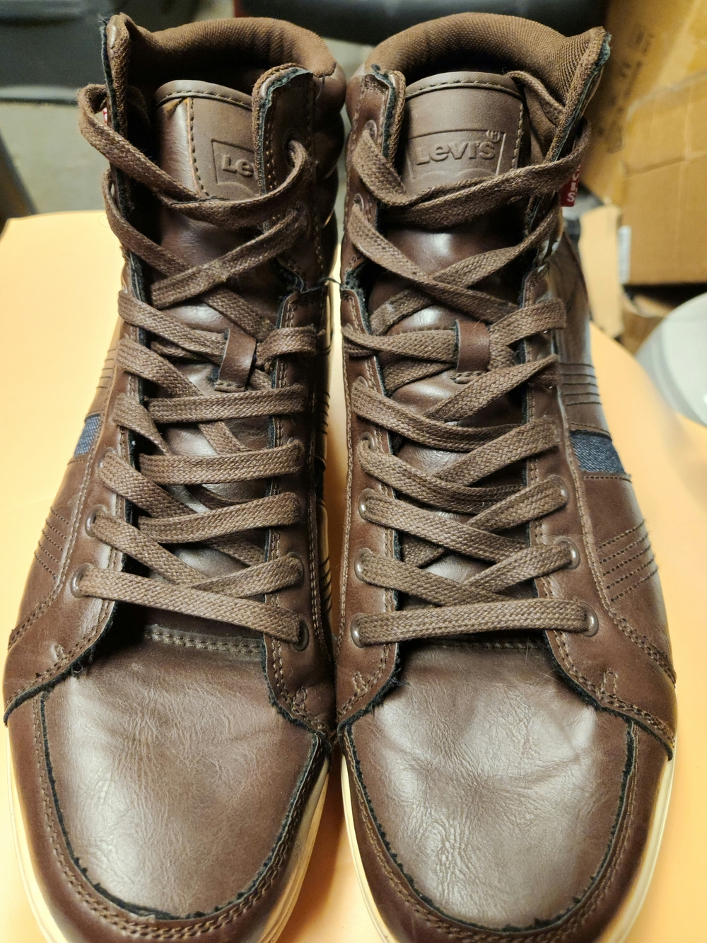 Levi's Men's Dark Brown High-Top Casual Boots